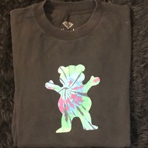 Diamond Supply Grizzly Tye Dye Bear Black T-Shirt